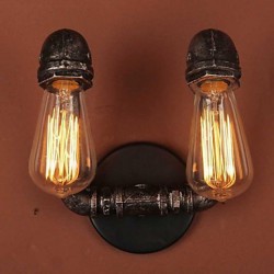 Mini Style Wall Sconces , Rustic/Lodge E12/E14 Metal