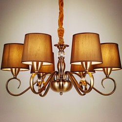 5 Rustic/Lodge / Vintage Mini Style Electroplated Metal Chandeliers Living Room / Bedroom / Dining Room / Kids Room