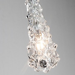 Tradition Classic Transparent glass 3 Light Chandelier