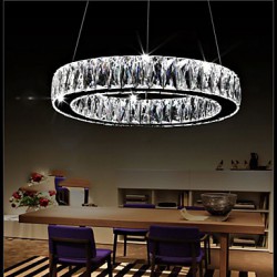 Crystal LED Chandeliers Lights Lighting Modern Single Rings D60CM K9 Large Crystal Indoor Ceiling Light Fixtures