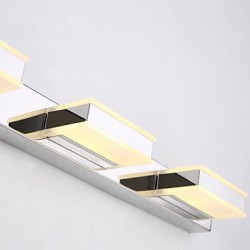 LED Square Mirror Lamp Stainless Steel And Acrylic 100~240V