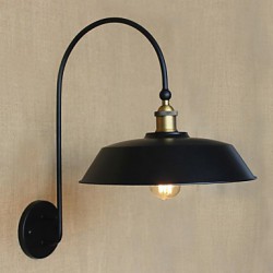 Creative American Country Iron Retro Round Industrial Living Room Balcony Aisle Stairs Room Decoration Lamp