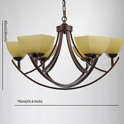 Chandeliers 4 Lights Traditional/Classic / Vintage Living Room / Bedroom / Study Room/Office Metal