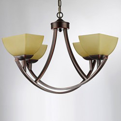 Chandeliers 4 Lights Traditional/Classic / Vintage Living Room / Bedroom / Study Room/Office Metal