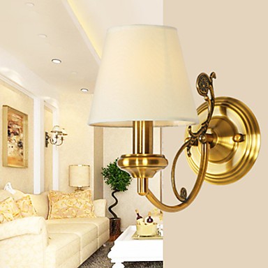 Classic Bedroom Wall Lamps Simple Metal Living Room Wall Sconce