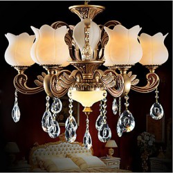 European Crystal Pendant lamp And luxurious living Room lamp