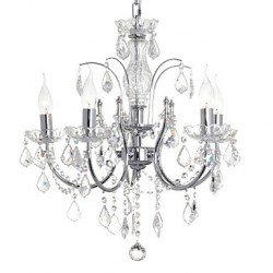 MAX:60W Traditional/Classic Crystal Chrome Metal Chandeliers Bedroom / Dining Room / Study Room/Office / Hallway