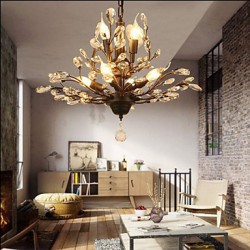 Mediterranean Restaurant Bedroom Retro Creative Suction Top Simple Lamps 4+3
