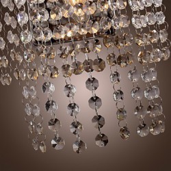 Contemporary Crystal Wall Light with 1 Light