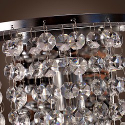 Contemporary Crystal Wall Light with 1 Light