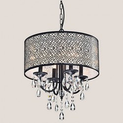 MAX:60W Traditional/Classic Crystal Painting Metal Chandeliers Bedroom / Dining Room / Entry