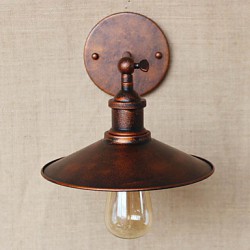 Minimalist Industrial-Style Villa In Front Of The Church Aisle Nostalgic Umbrella Red Bronze Decorative Wall Sconce