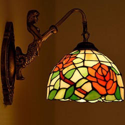 E27 220V 27*25CM 3-5㎡ European Contracted Rural Creative Wrought Iron Wall Lamp Led Lights