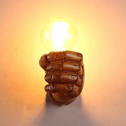 E27 220V 15*9CM 15-20㎡ European Wall Creative Retro Fist Wall Lamp Led Lights