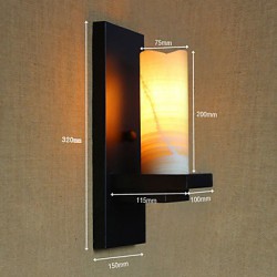 40W Cylindrical American Country Style Living Room Pastoral Aisle Warehouse Industry Bedside Bar Decorative Wall Sconce