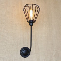 American Country Creative Iron Elbow Antique Single Head Lamp Bedside