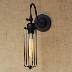 Art Minimalist Matte Black American Country Living Room Lamp Bedroom Balcony Wall Lamp Bedside Lamp