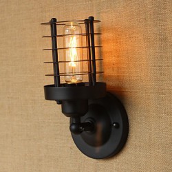 40W 110-240V Retro Simple Elegant Black Bedside Aisle Stairs Balcony Decorative Wall Sconce