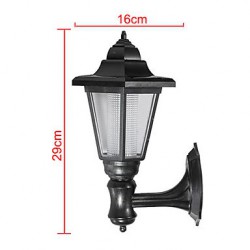 Solar Powered LED Outdoor Garden Path Yard Security Wall Light Landscape Lamp(CIS-57222)