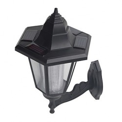 Solar Powered LED Outdoor Garden Path Yard Security Wall Light Landscape Lamp(CIS-57222)