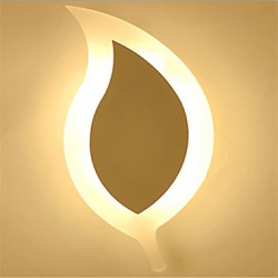 30*15.5CM 8W Creative Simple Fashion ModernAcrylic Contracted Wall Lamp Alloy Small Leaves LED Light