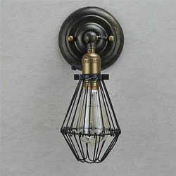 Vintage Style Industrial Opening and Closing Light Wall Sconce Cage Lamp Loft Restoring Ancient Ways Wall Lamp