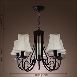 Max 60W Traditional/Classic Antique Brass Chandeliers Living Room