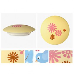 28CM Creative 3 D Wall Paper Wall Lamp Modern Night Light Can Remove The Wall Stickers Led Lights