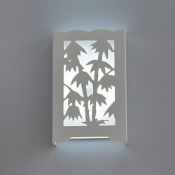 15*24*4.5CM 6 W Modern Creative White Carve Patterns Or Designs On Woodwork Bamboo Wall Lamp Led Lights