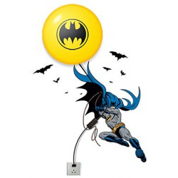 28*7*28CM Creative Fashion Batman Wallpaper Diy Wall Stick Small Night Lamp Wall Lamp Led Lights