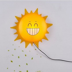 Wallpaper Wall Lamps Flower Face DIY Fun Atmosphere Nightlight Children Bedroom Bedside lamp Decoration Sun