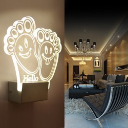 Acrylic Wall Lamp PVC Lamp Light Chip LED / Bulb Included Modern/Contemporary Metal 220V 5㎡-10㎡ L20*H21*W5CM 5W