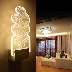Acrylic Wall Lamp PVC Lamp Light Chip LED / Bulb Included Modern/Contemporary Metal 220V 5㎡-10㎡ L12.3**H26*W5CM 5W