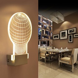 Acrylic Wall Lamp PVC Lamp Light Chip LED / Bulb Included Modern/Contemporary Metal 220V 5㎡-10㎡ L16.8**H25.3*W5CM 5W