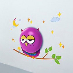 0.6W 220V Light-Operated OWL Wall Sconces LED / Bulb Contemporary Creative 3 D Wall Paper Wall Lamp Light 30.2*-23CM