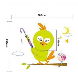 0.6W 220V Light-Operated Bird Wall Sconces LED / Bulb Contemporary Creative 3 D Wall Paper Wall Lamp Light 29.7*38.5CM