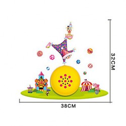 0.6W 220V Clown High Temperature Resistant Plastic LED Light And 10 C Can Remove Creative 3D Wall Paper Wall Lamp