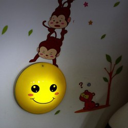 0.6W 220V Wall stickers Monkeys light-activated intelligent induction led smetope adornment wall lamp 35*21.5CM