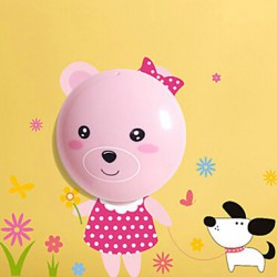 0.6W 220V Wall stickers bear light-activated intelligent electric induction led smetope adornment wall lamp 35*21.5CM