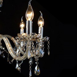 110V OR 220V 10Lights Luxury Crystal Chandelier/Cognac Color/K9 Crystal Chandeliers Living Room / Bedroom