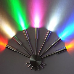 7W Modern Led Wall Light with Scattering Light Fanshaped 7 Metal Sticks Chic Style