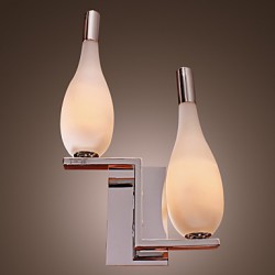 Crystal Wall Light with 2 Lights - Bottle Shaped Shade