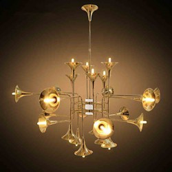 5 / Country Mini Style Electroplated Metal Chandeliers Living Room / Bedroom / Dining Room / Game Room