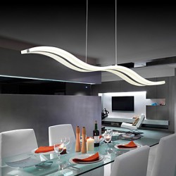 40W Modern/Contemporary LED Chrome Pendant Lights Living Room / Bedroom / Study Room/Office / Kids Room