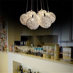 LED Pendant Light Modern 7-Light Home Furnishing Decorative Aluminum Pendant Light , Dining Room, Bedroom, Living Room