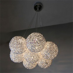 LED Pendant Light Modern 7-Light Home Furnishing Decorative Aluminum Pendant Light , Dining Room, Bedroom, Living Room