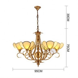 5W Traditional/Classic / Rustic/Lodge LED / Bulb Included Brass Metal Chandeliers Living Room / Bedroom
