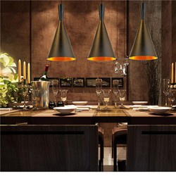 New 60W Pendant Light Retro Vintage Tom Dixon Design Black/White C Type Cafe Game Room Restaurant pendant lamps