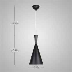 New 60W Pendant Light Retro Vintage Tom Dixon Design Black/White C Type Cafe Game Room Restaurant pendant lamps