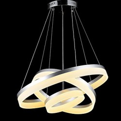 Round LED Pendant Lights Modern Acrylic Lamps Lighting Luxurious Three Rings Ceiling Lights Fixtures